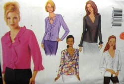 3221 EZ LOOSE FLOUNCY PULLOVER BLOUSE PATTERN 6-10, 12-16